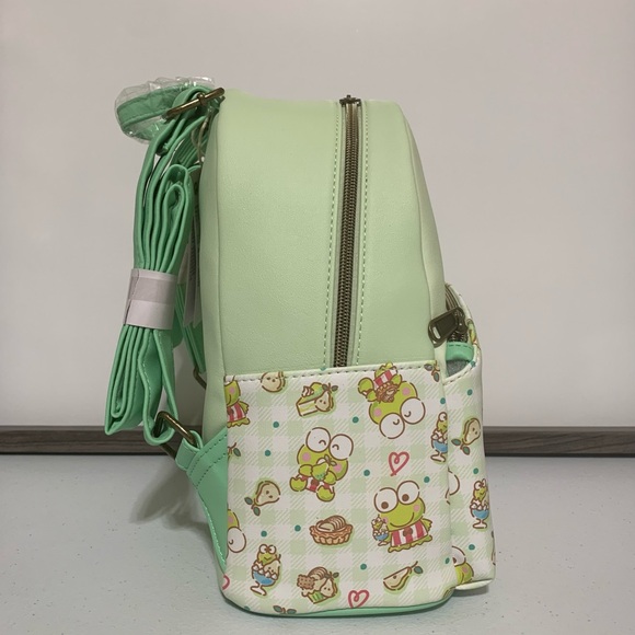 Loungefly Keroppi Snacks Mini Backpack and Card Holder-New - Picture 3 of 10